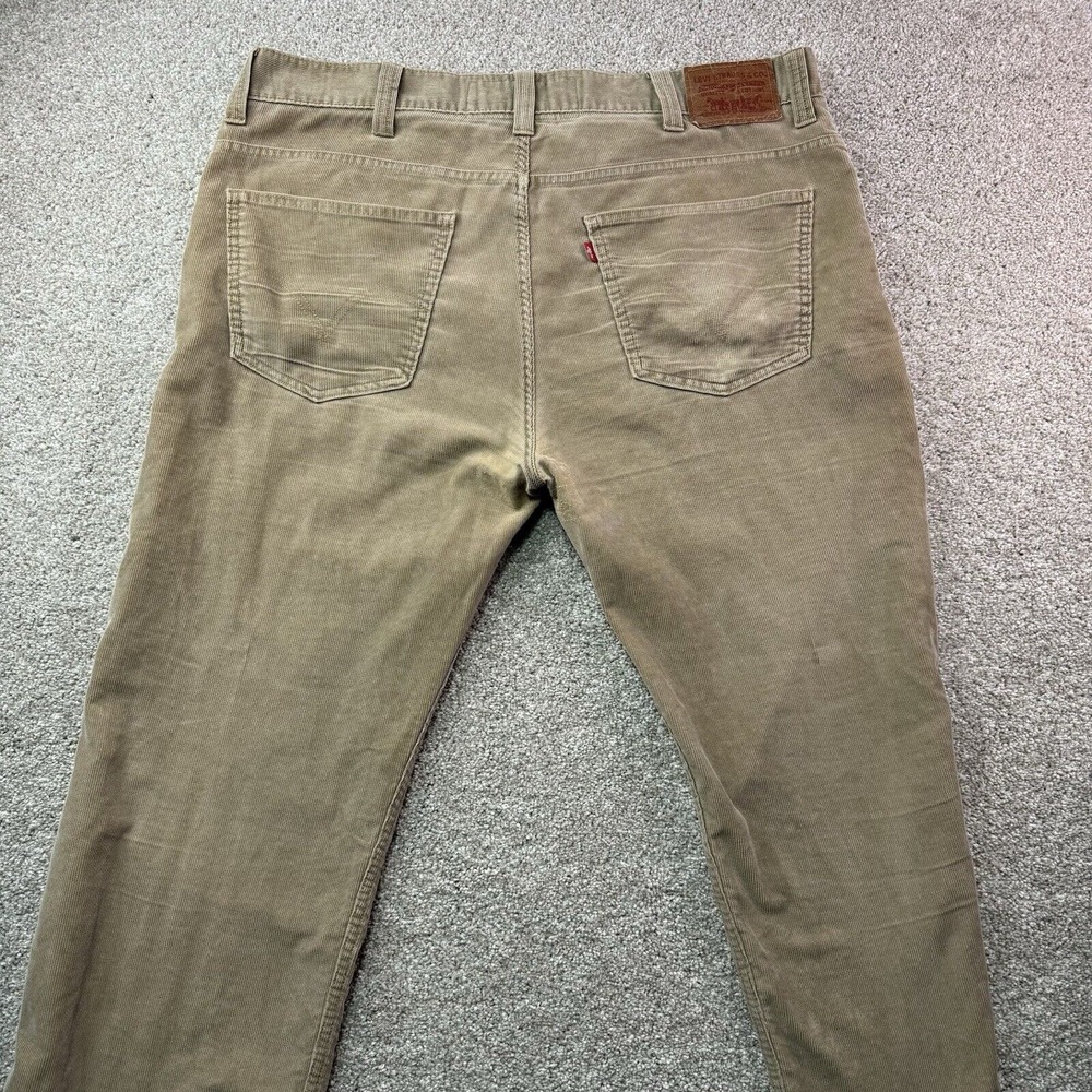 Levis 549 Corduroy Pants Mens 42x32 Brown Tan Low Loose Straight Leg‎ Casual - Picture 8 of 16